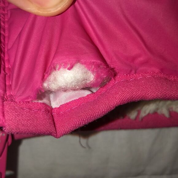 abercrombie 13-14ย Fuchsia Puffer SherpaโLined HoodedโVest - Picture 14 of 15